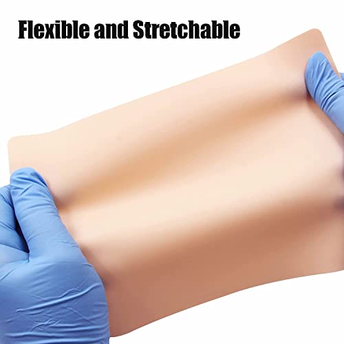 Yuelong 10Pcs Tattoo Practice Skins Double-Sided Fake Skin for Tattooing & Microblading | Reusable Blank Tattoo Skin Pad, Beginner-Friendly, Studio-Grade Training Supplies
