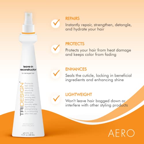 TRIDESIGN Leave-In Conditioner Spray – Moisturizing Detangler with Heat Protection
