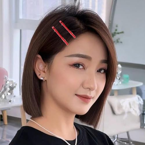 Bangs Bobby Pins Metal Hair Clips 20 Pcs Red Non-Slip