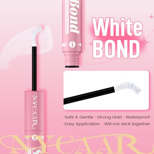 NYCAAR Latex-Free Eyelash Cluster Adhesive - 10ml Waterproof Glue