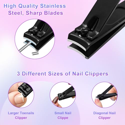 ANRUI 12-Piece Stainless Steel Manicure & Pedicure Kit