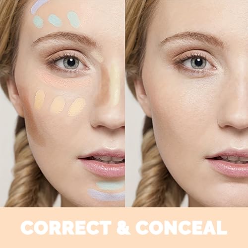 10 Color Concealer Palette with 8 Makeup Brushes