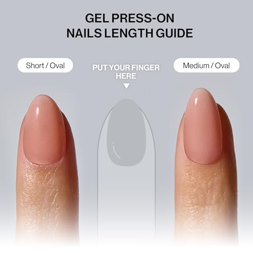 ohora Gel Press On Nails - Croc Crush, Medium Oval, 30 Tips