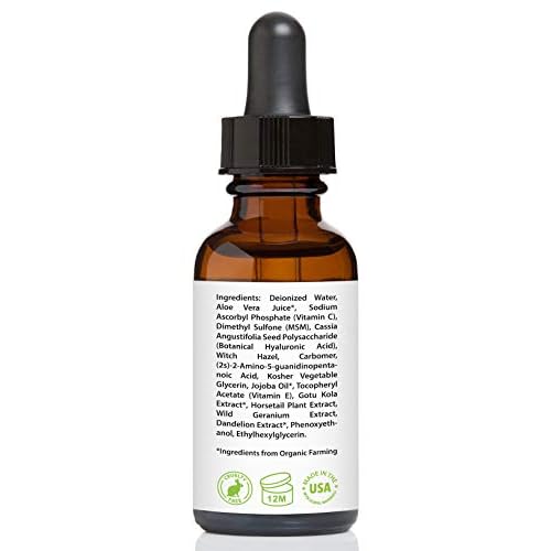 Vitamin C Serum for Face 20% with Hyaluronic Acid & Vitamin E, 1 fl. oz. (Pack of 2)