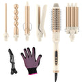 AIKO PRO 6-in-1 Curling Iron Set with Interchangeable Barrels