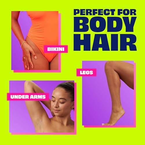 Nair Hair Remover Wax Ready Strips for Legs & Body, No Mess Waxing Kit for Hair Removal, 3-pack Wax Strips, 40ct Each Wax Kit