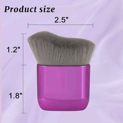 UNIMEIX Self Tanner Brush Sunscreen Body Makeup Brush Kabuki Blend Applicator Spray Tan Blending Beauty Brush for Body Coverage Perfector (Violet)