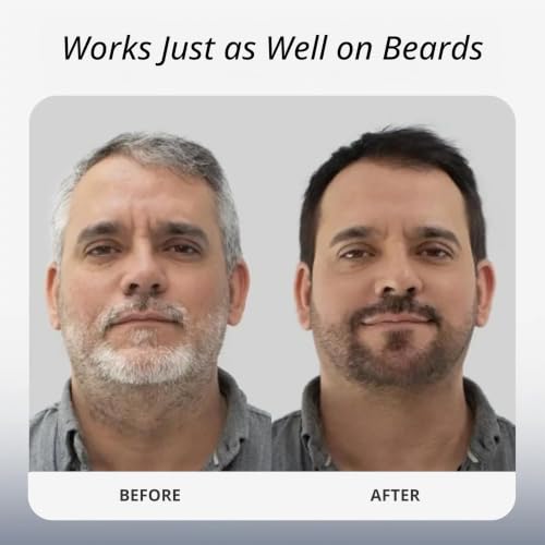 Polar Hair Dye Shampoo Jet Black for Gray Coverage - 3-in-1 Ammonia-Free