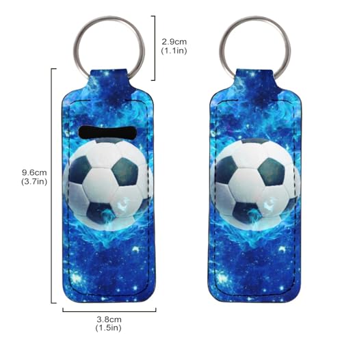 Lipstick Holder Keychain Clip - Portable Lip Balm Sleeve Pouch
