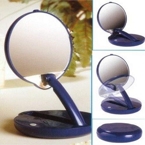 Floxite 15Xmag, Blue, Tabletop Mount, Round Glass Mirror