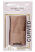 Scunci Curved Bobby Pins 60-Pack Brunette