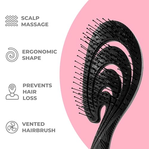 Ninabella Organic Detangling Hair Brush for All Hair Types