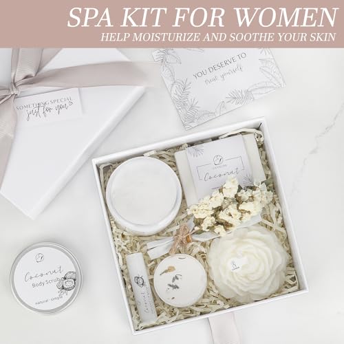 Coconut Lavender Spa Gift Set for Women - Bath & Body Kit