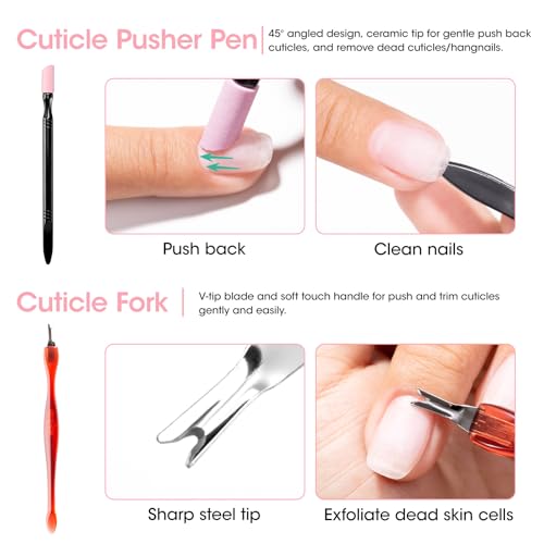 GELLEN 10-Piece Professional Nail Care Kit with Cuticle Oil & Strengthener