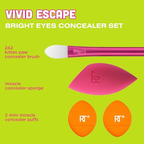 Real Techniques Bright Eyes Concealer Brush & Sponge Set