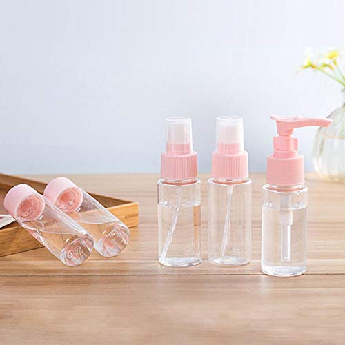 Vitog Travel Bottles Kit, TSA Approved Leak Proof Portable Toiletry Containers Set, Clear PET Flight Size Cosmetic Containers for Lotion, Shampoo, Cream, Soap, Set of 11