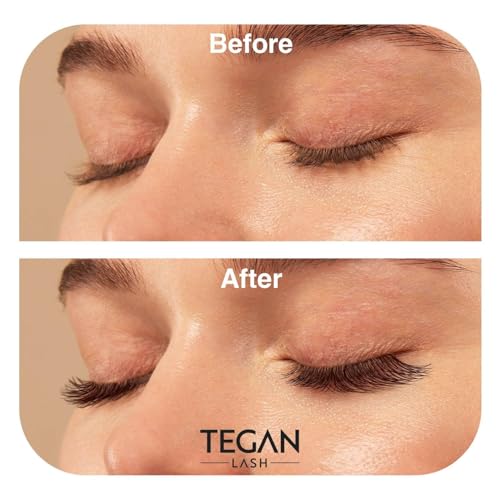 TEGAN LASH 500 Promade Fans Volume Eyelash Extensions, Handmade Loose False Eyelashes, From 3D - 16D, 0.03/0.05/0.07 Thickness, C/CC/D Curl, 9-15mm Length, Pestanas Pelo A Pelo (8D-0.05-CC-13)