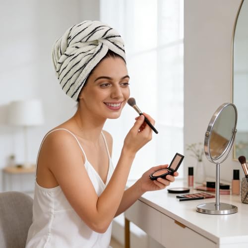 Cotton Hair Towel Wrap for Women | Quick-Drying Anti-Frizz Turban
