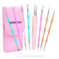 MORGLES Pimple Popper Kit, 8-Piece Acne Extractor Tools with Case