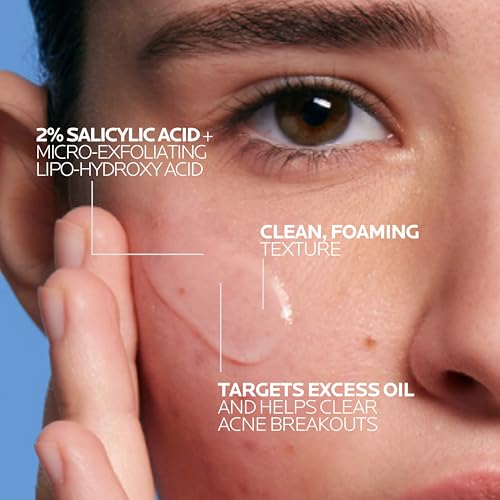 La Roche-Posay Effaclar Medicated Acne Face Wash 1.69 oz with Salicylic Acid