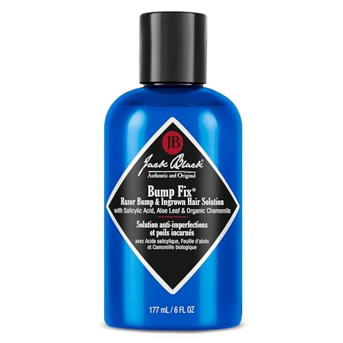 Jack Black Bump Fix, 6 Fl. Oz. ? Acne, Razor Bump & Ingrown Hair Solution ? Moisturizing Acne Treatment for Face, Aftershave for Razor Bumps, Ingrown Hair Serum for Men