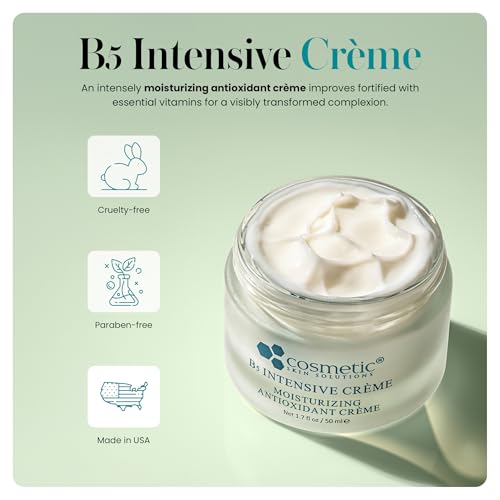 B5 Intensive Cr?me ? Hydrating Day & Night Face Moisturizer with Hyaluronic Acid, Squalane & Vitamins B3, B5 & E ? Lightweight Anti-Aging Cream for Dry, Oily & Combination Skin ? 1.7 fl oz