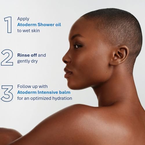 Bioderma Atoderm Shower Oil 16.9 Fl Oz Nourishing Body & Face Cleanser for Sensitive Skin