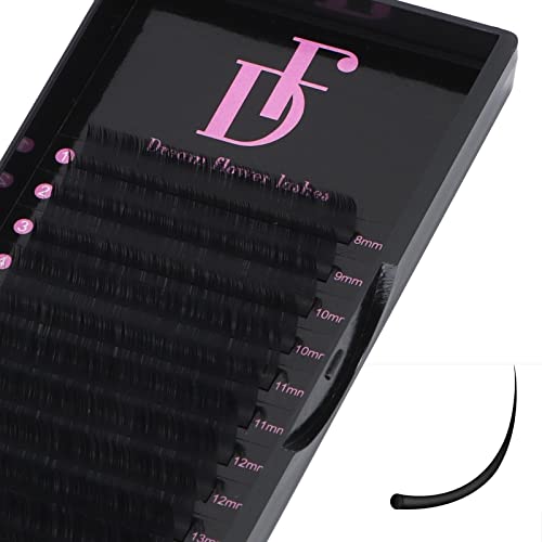 Classic Lash Extensions, 0.20D-Mix8-15mm Eyelash Extension Matte Black Individual Eyelashes Single Lash Extensions