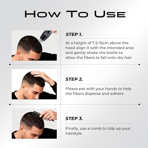 Hair Thickening Fibers Dark Brown - Instant Hair Fullness