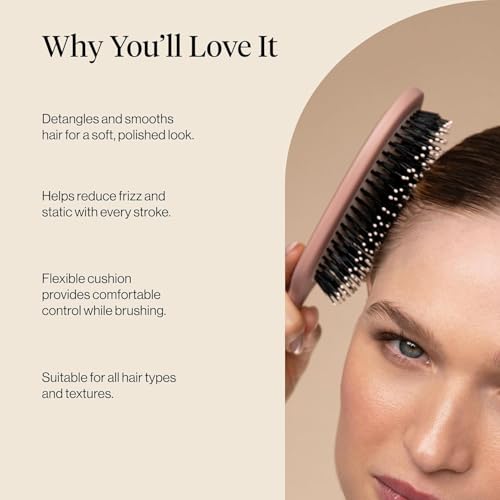 Kitsch Smooth & Polish Dual Bristle Detangler Hair Brush - Terracotta