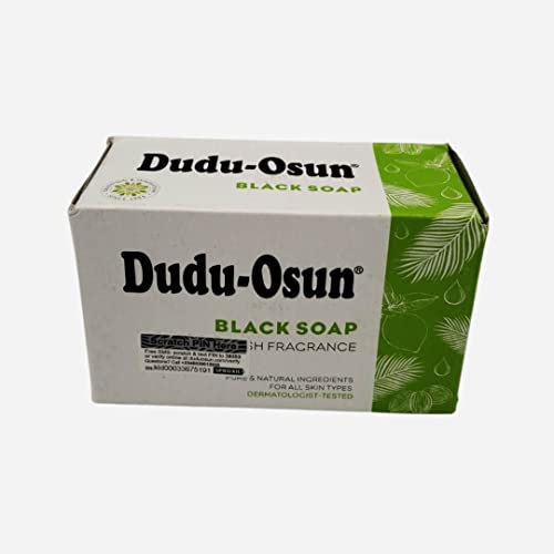Dudu Osun Black Natural African Soap Exfoliate Cleanse Nourish Refresh Scrabe Your Skin with Bars Made of Pure Natural Ingredients Shea Butter And Aloe Vera (4 Packs)