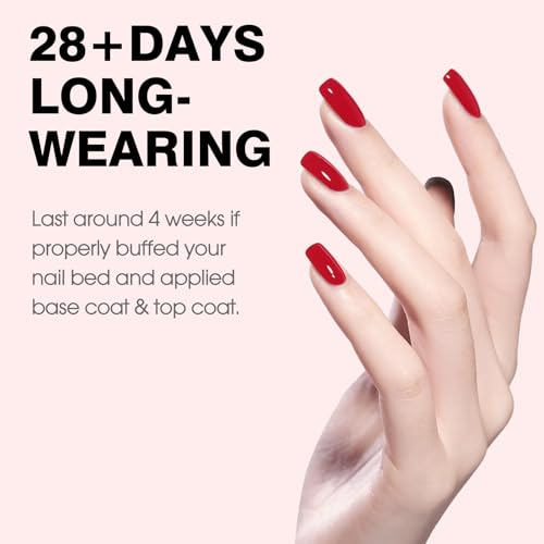 CANNI Maroon Red Gel Nail Polish 9ml High Gloss UV LED Soak Off