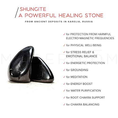 Modern ?M Shungite Detox Bar Soap with Palo Santo | Vegan, Non-GMO Soap for All Skin Types Face and Body | Made In U.S.A (3 Pack)