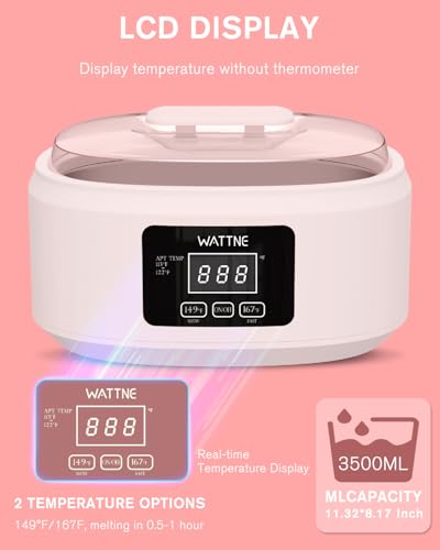 Wattne Paraffin Wax Machine Kit for Hands & Feet - Quick Heat Spa Warmer