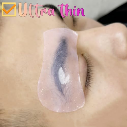 Brow Perm Patch Silicone Lash Lift Shield Mate Self Sticky Eyebrow Lamination Cover Tool Gel Eyebrow Perming Pads (Mix color- Silicone Shield Patches)