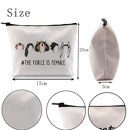 POFULL Princess Movie Inspired Gift The Force is Female Cosmetic Bag (The Force Bag)