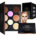 8-Color Cream Contour & Highlighter Palette for Face Sculpting