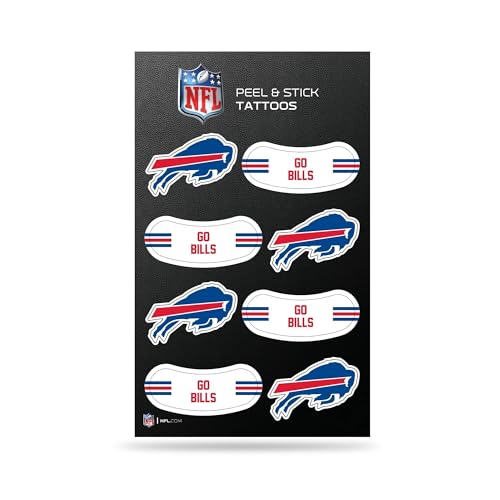NFL Team Temporary Tattoos Eye Black Game Day Peel & Stick