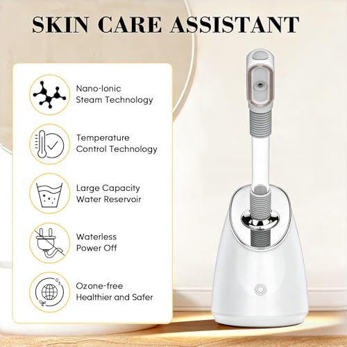 Pjordo Nano Ionic Facial Steamer with 5 Skin Care Tools Kit