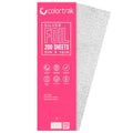 Colortrak Embossed Hair Coloring Foil Sheets, Professional, Convenient 5 x 16 inch Extra Long Pre-cut Sheets, Easy to Grab During Processing, Silver, No Separating Tissues Need, 100 Foils Per Box