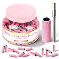 Pink SALVMARY Mini Sanding Bands for Nail Drill 180 Grit - 600 Pcs, Model Variation