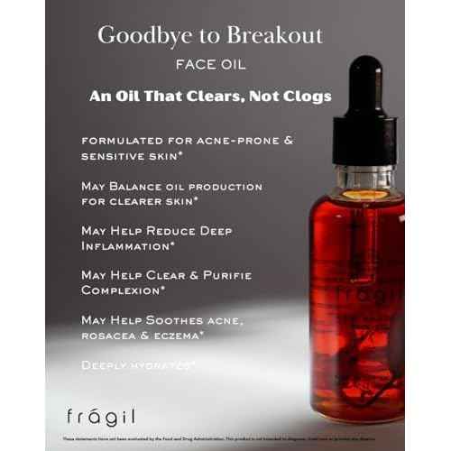 Goodbye to Breakout Face Elixir ? Hydrating Face Oil for Women | Natural, Cruelty-Free, Plant-Based Vitamin C Oil for Oily & Troubled Skin + Acne-Prone Skin Treatment | Handcrafted in USA ? 1.69 fl oz
