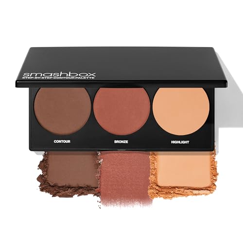 Smashbox Step-By-Step Contour Palette | Sculpt + Glow All-In-One Contour Kit with Blendable + Buildable Formulas