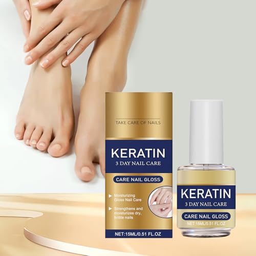 Keratin Nail Care Oil - Intensive Hydration for Dry & Brittle Nails (2 Packs)