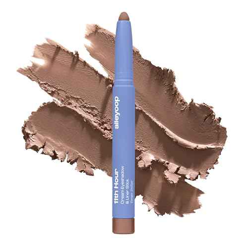 ALLEYOOP 11th Hour Waterproof Cream Eyeshadow Stick ? Long-Lasting Eye Shadow Pencil & Eyeliner, Cream to Powder Stick & Highlighter ? Smudge-Proof Eyeshadow Matte, Taupe Dollar Matte