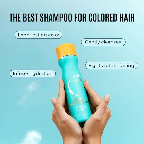 Malibu C Hydrate Color Wellness Duo - Vegan Shampoo & Conditioner Set for Color-Treated Hair