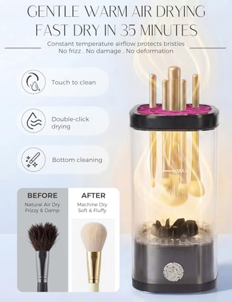 Electric Makeup Brush Cleaner - 3 in 1 Rechargeable Tool