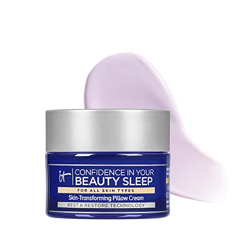 IT Cosmetics Confidence in Your Beauty Sleep Night Cream - Anti-Aging Face Moisturizer, Ceramides & Hyaluronic Acid, Visibly Improves Fine Lines, Wrinkles, Dryness, Dullness & Loss of Firmness