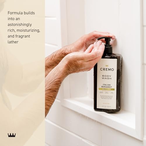 Cremo Italian Bergamot Body Wash for Men, 32 Fl Oz