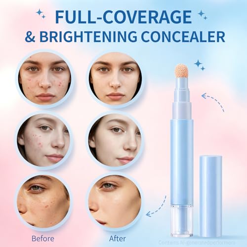 Clenome Dual-Effect Concealer Pen & Foundation - Full Coverage